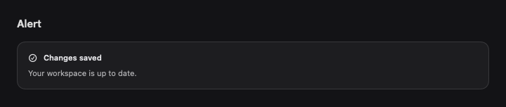 Alert rendered by native SwiftUI. Dark appearance.