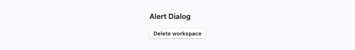 Alert Dialog rendered by native SwiftUI.