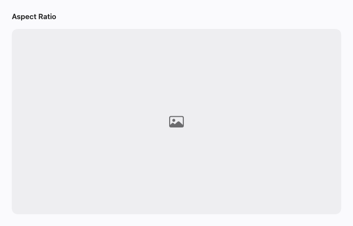 Aspect Ratio rendered by native SwiftUI.