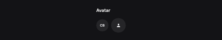 Avatar rendered by native SwiftUI. Dark appearance.