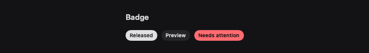 Badge rendered by native SwiftUI. Dark appearance.