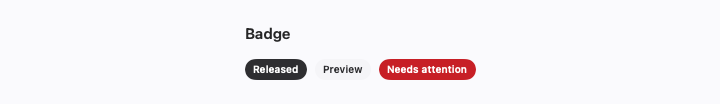 Badge rendered by native SwiftUI.