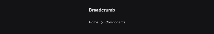 Breadcrumb rendered by native SwiftUI. Dark appearance.