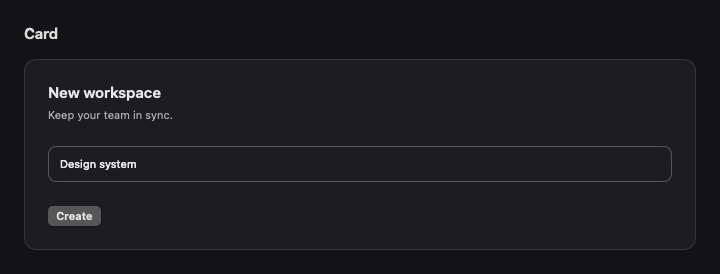 Card rendered by native SwiftUI. Dark appearance.