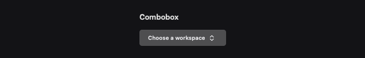 Combobox rendered by native SwiftUI. Dark appearance.