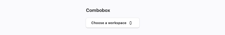 Combobox rendered by native SwiftUI.