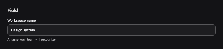 Field rendered by native SwiftUI. Dark appearance.