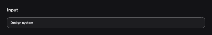 Input rendered by native SwiftUI. Dark appearance.