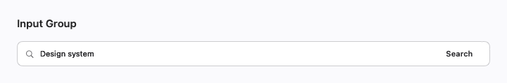 Input Group rendered by native SwiftUI.