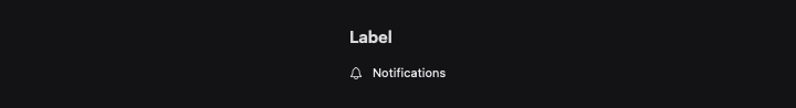 Label rendered by native SwiftUI. Dark appearance.