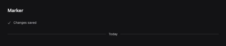 Marker rendered by native SwiftUI. Dark appearance.