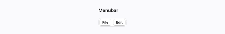 Menubar rendered by native SwiftUI.