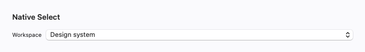 Native Select rendered by native SwiftUI.