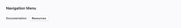 Navigation Menu rendered by native SwiftUI.