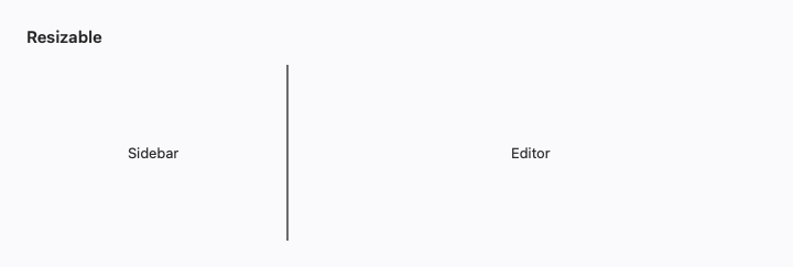 Resizable rendered by native SwiftUI.