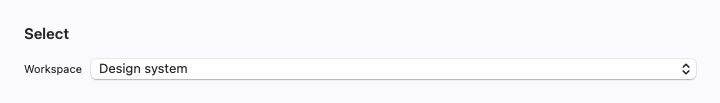 Select rendered by native SwiftUI.