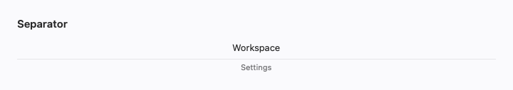 Separator rendered by native SwiftUI.